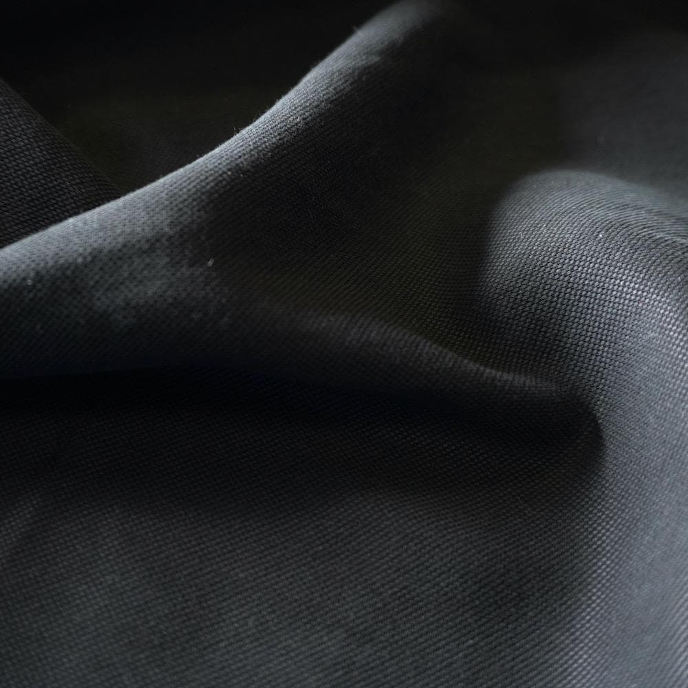 Soft Black Lyocell Pique – Matte Fluid Dress Fabric