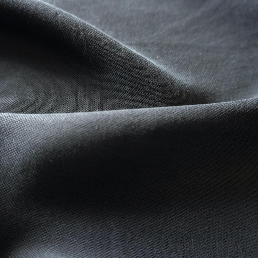 Soft Black Lyocell Pique – Matte Fluid Dress Fabric