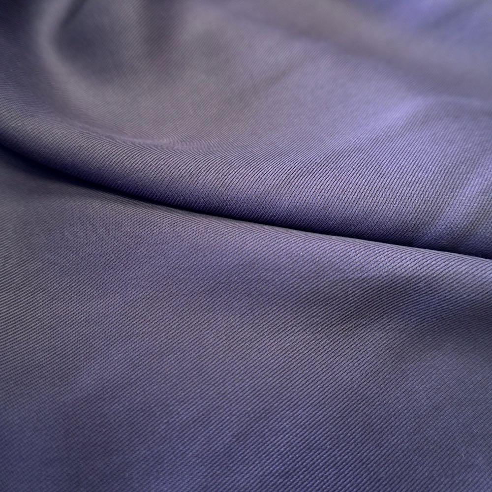 Sand Washed Tencel Twill fabric - Night blue