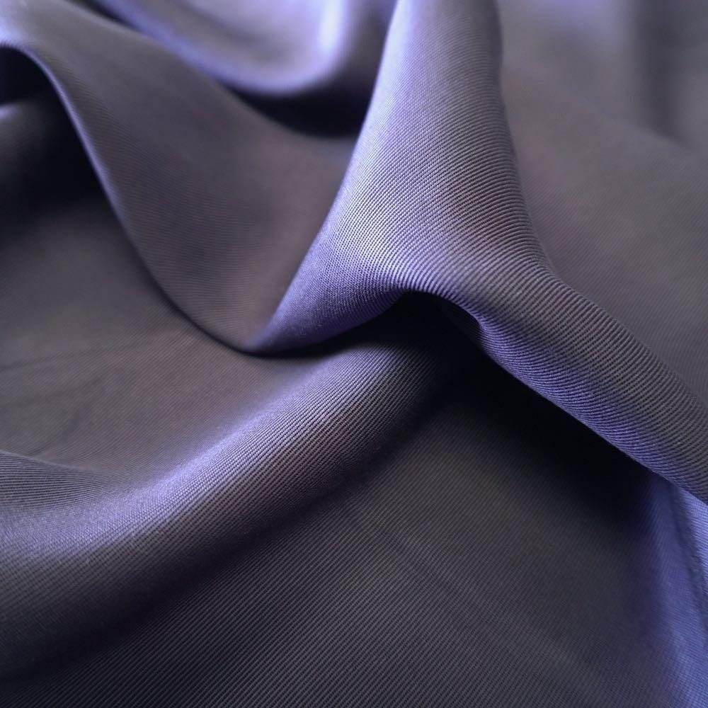Sand Washed Tencel Twill fabric - Night blue
