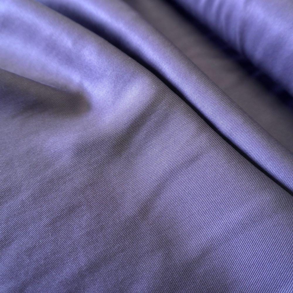 Sand Washed Tencel Twill fabric - Night blue