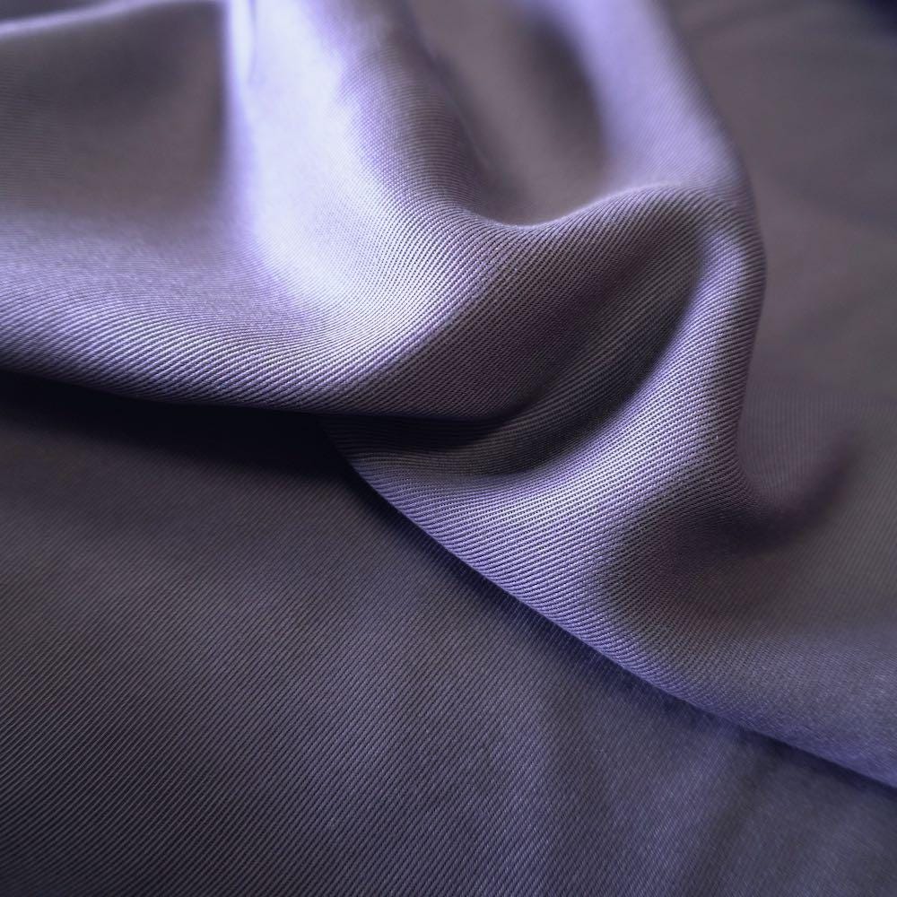 Sand Washed Tencel Twill fabric - Night blue