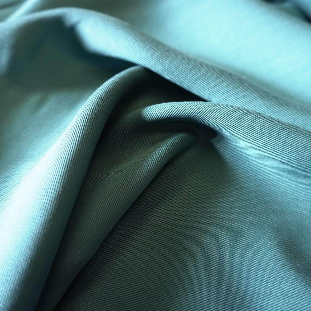 Sand Washed Tencel Twill fabric - Aqua Blue