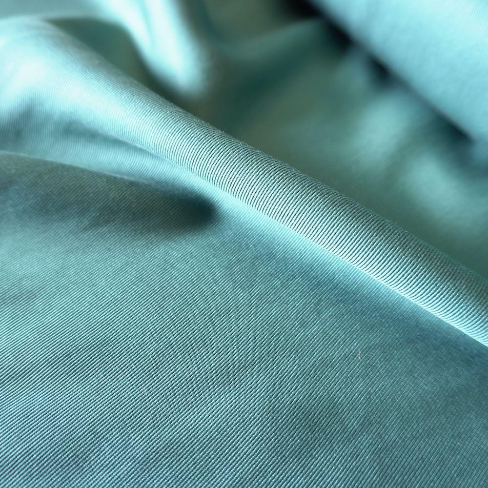Sand Washed Tencel Twill fabric - Aqua Blue