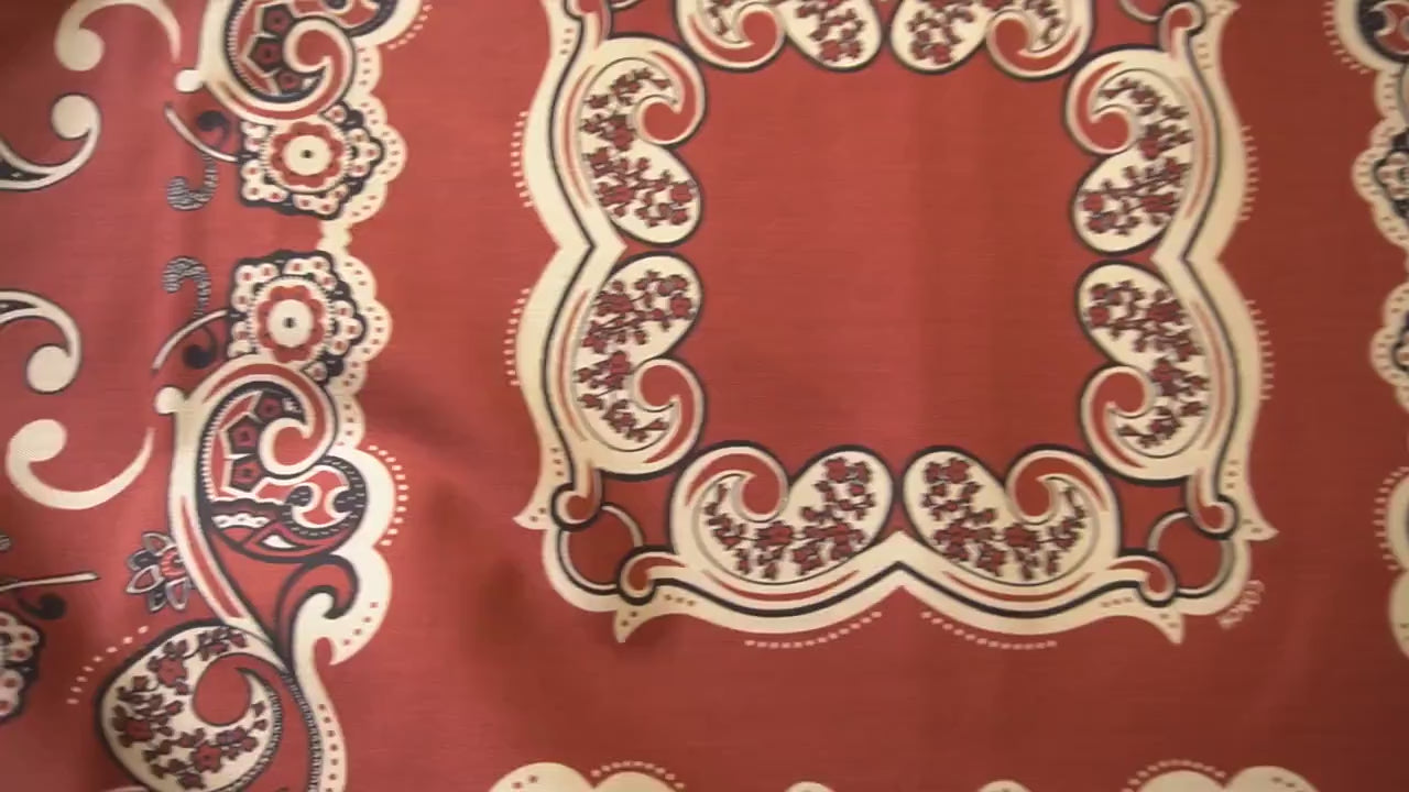 Paisley Print Coating Double Side Windproof Fabric