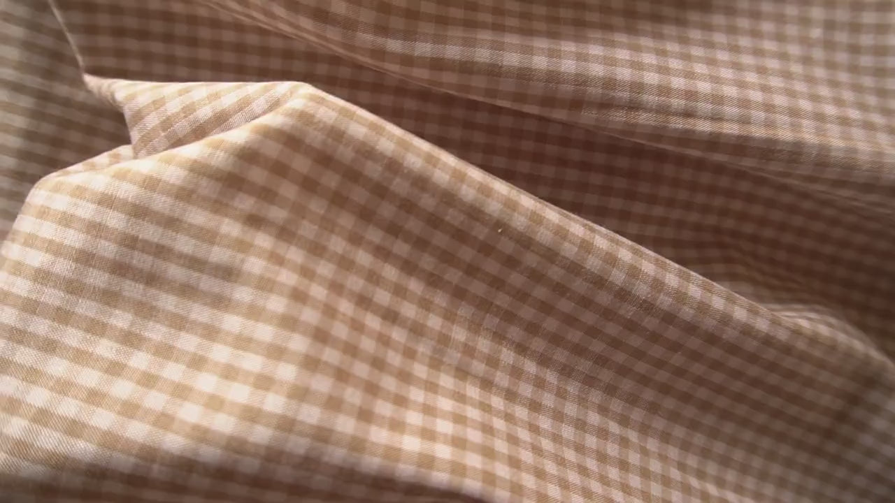 Tencel Viscose gingham - Beige