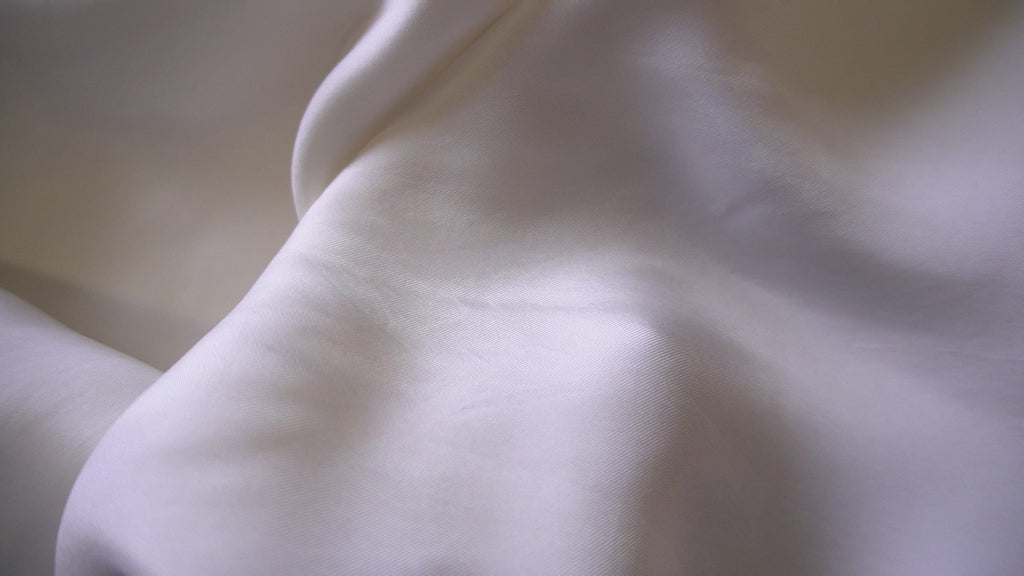 1180-Sanded Cupro viscose twill - Ivory white