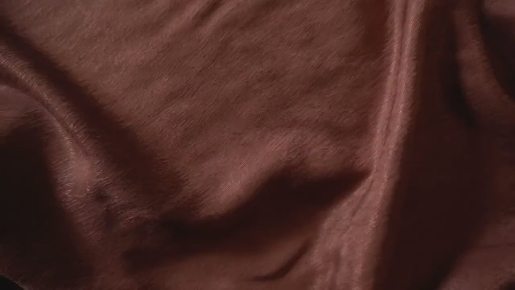 Cupro Tencel Bark Silk Jacquard - Chocolate brown