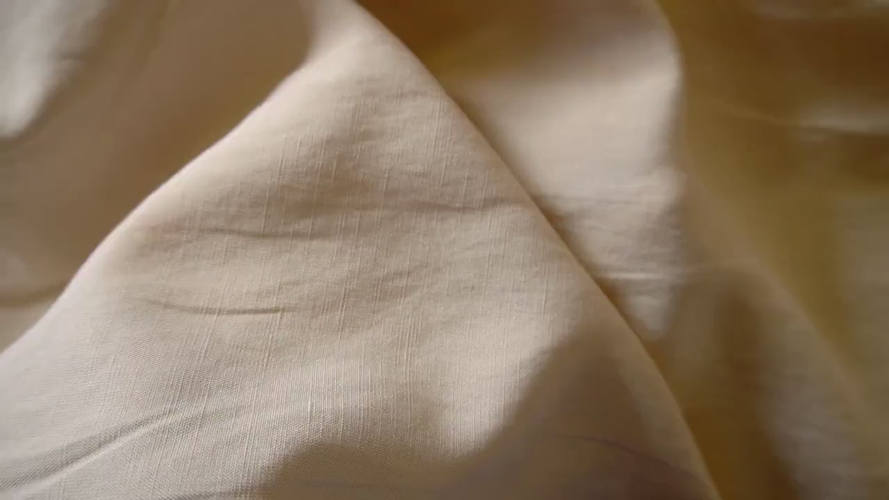 Sand washed Tencel linen -  Beige Cream