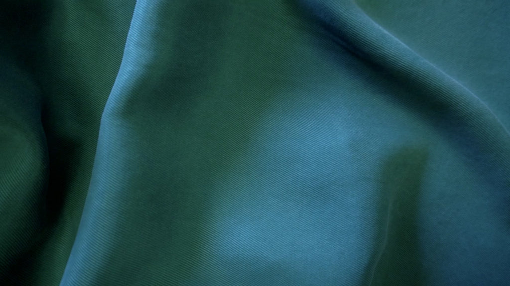 Sanded Lyocell Twill - Soft Fluid Draping Fabric - Teal Green