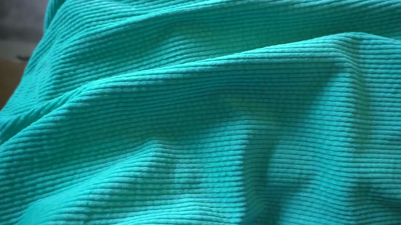 6w Soft Corduroy - Aqua Blue
