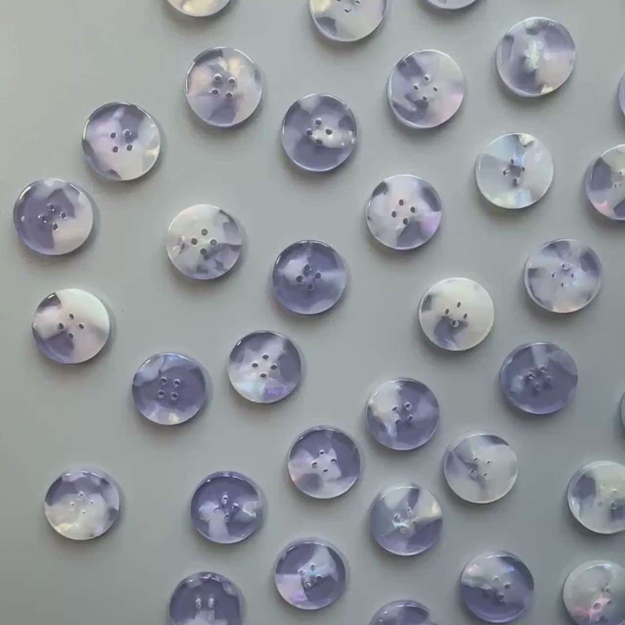 Amethyst Buttons Set (15mm)