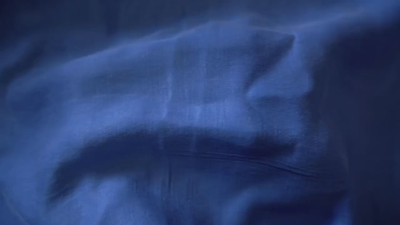 Bemberg Cupro linen pique - Blue bell