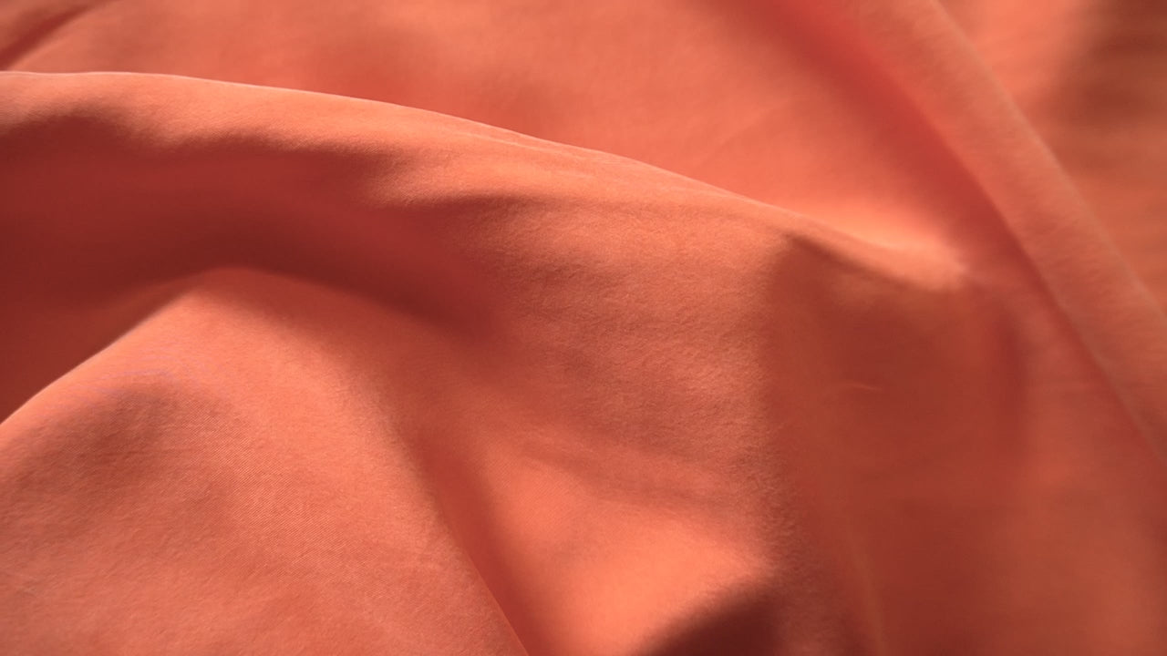 1211-Sanded Cupro viscose - orange red