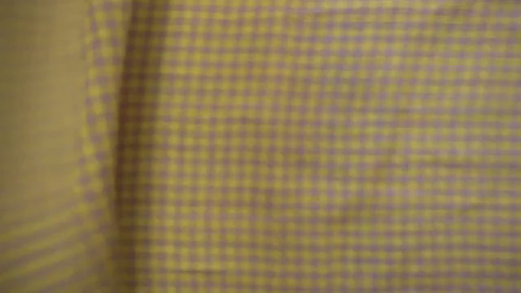 Washed Yarn dyed Linen gingham - Lilac & Yellow