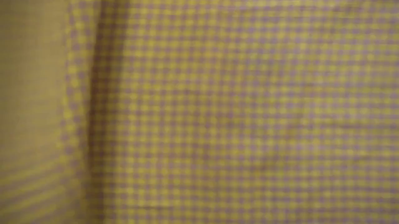 Washed Yarn dyed Linen gingham - Lilac & Yellow