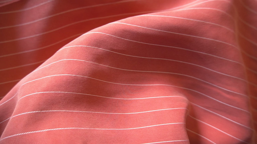 1103 Sanded cupro pin stripe