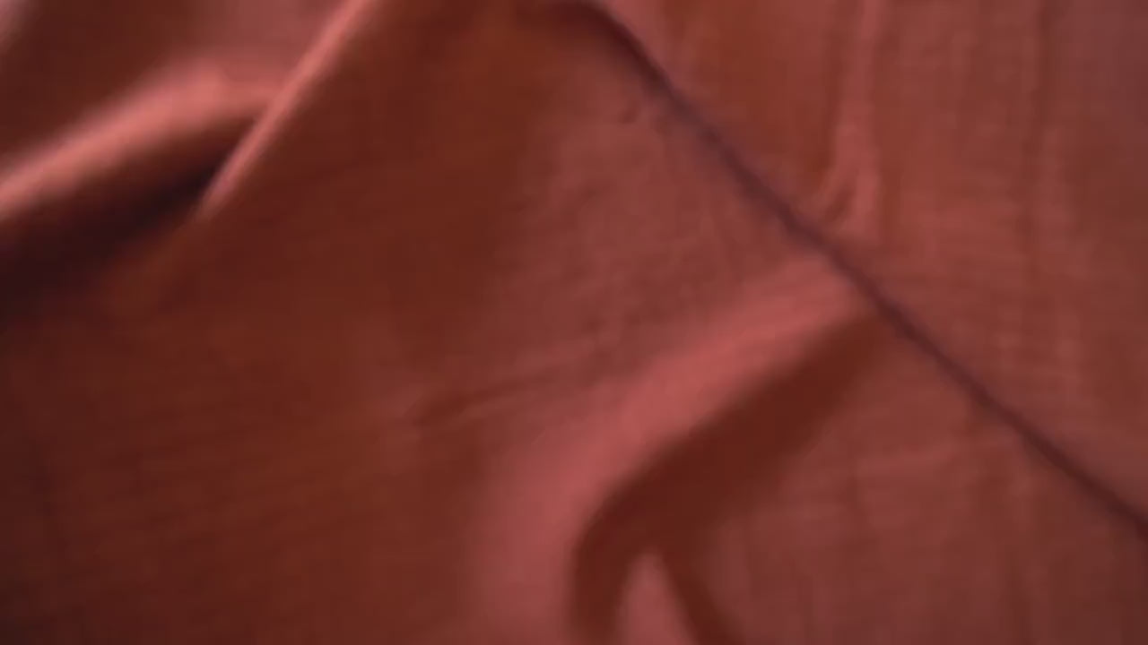 Jacquard Grid Linen - Burnt Umber Brown