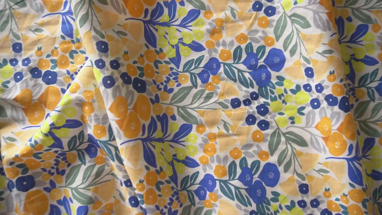 Bloom cotton poplin fabric