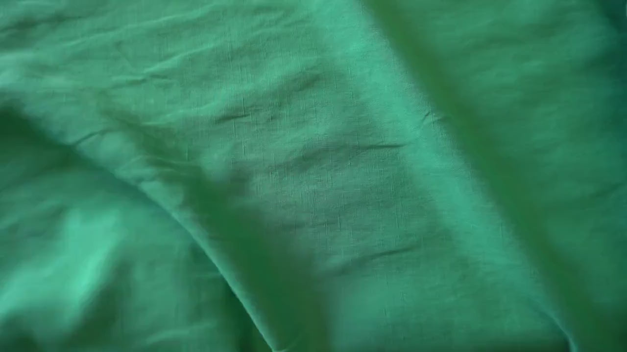 Sand washed Tencel linen - Emerald