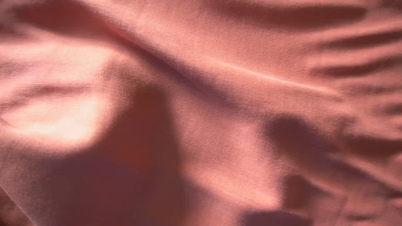 Tencel Slub Plain Weave - Terracotta red